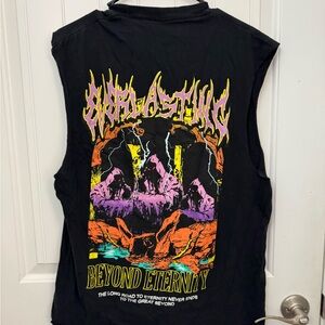Vitriol Everlasting Beyond Eternity Adult large sleeveless Black T-Shirt- E